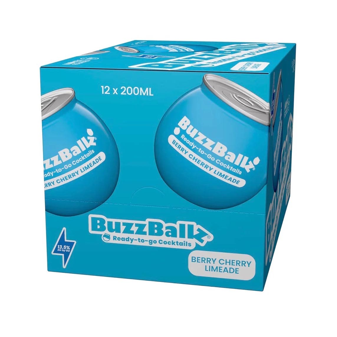 BuzzBallz Cocktails Berry Cherry Limeade 12 x 200ml