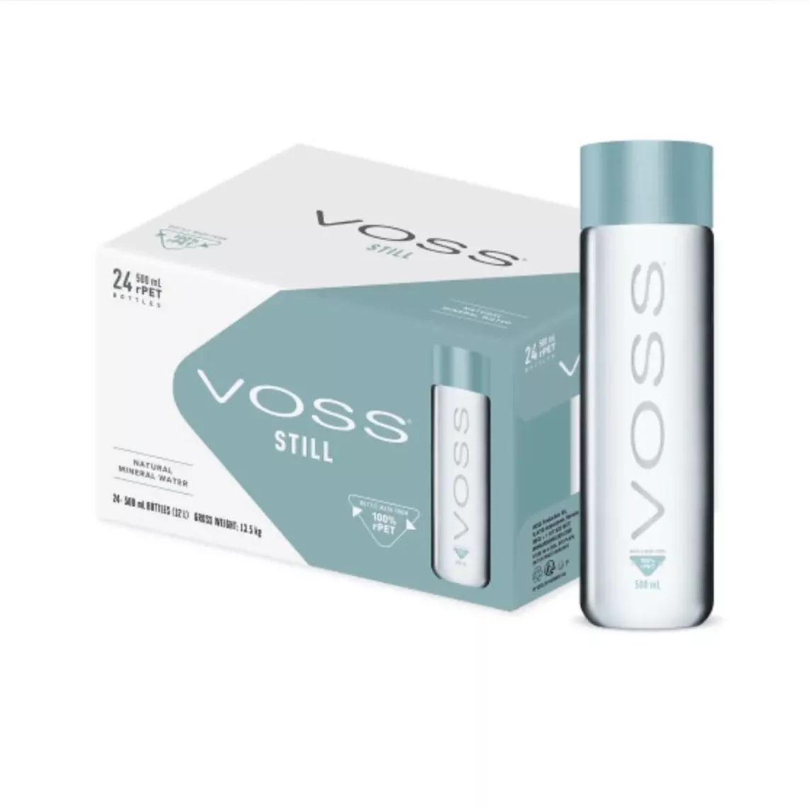 Voss Still Water 500ml PET Bottle (24 x 500ml)